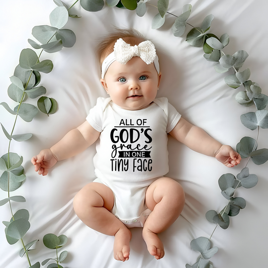 All Of God's Graces In One Tiny Face Onesie 