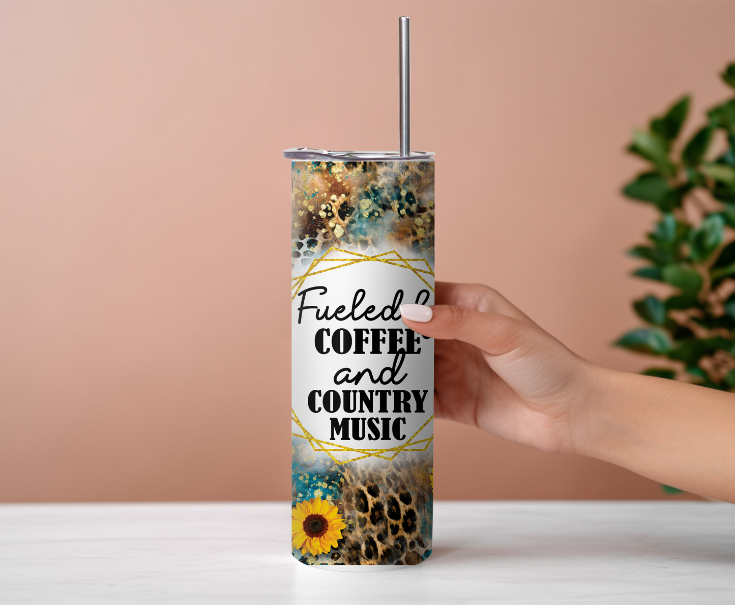 Fueled by coffee and country music 20oz tumbler 
