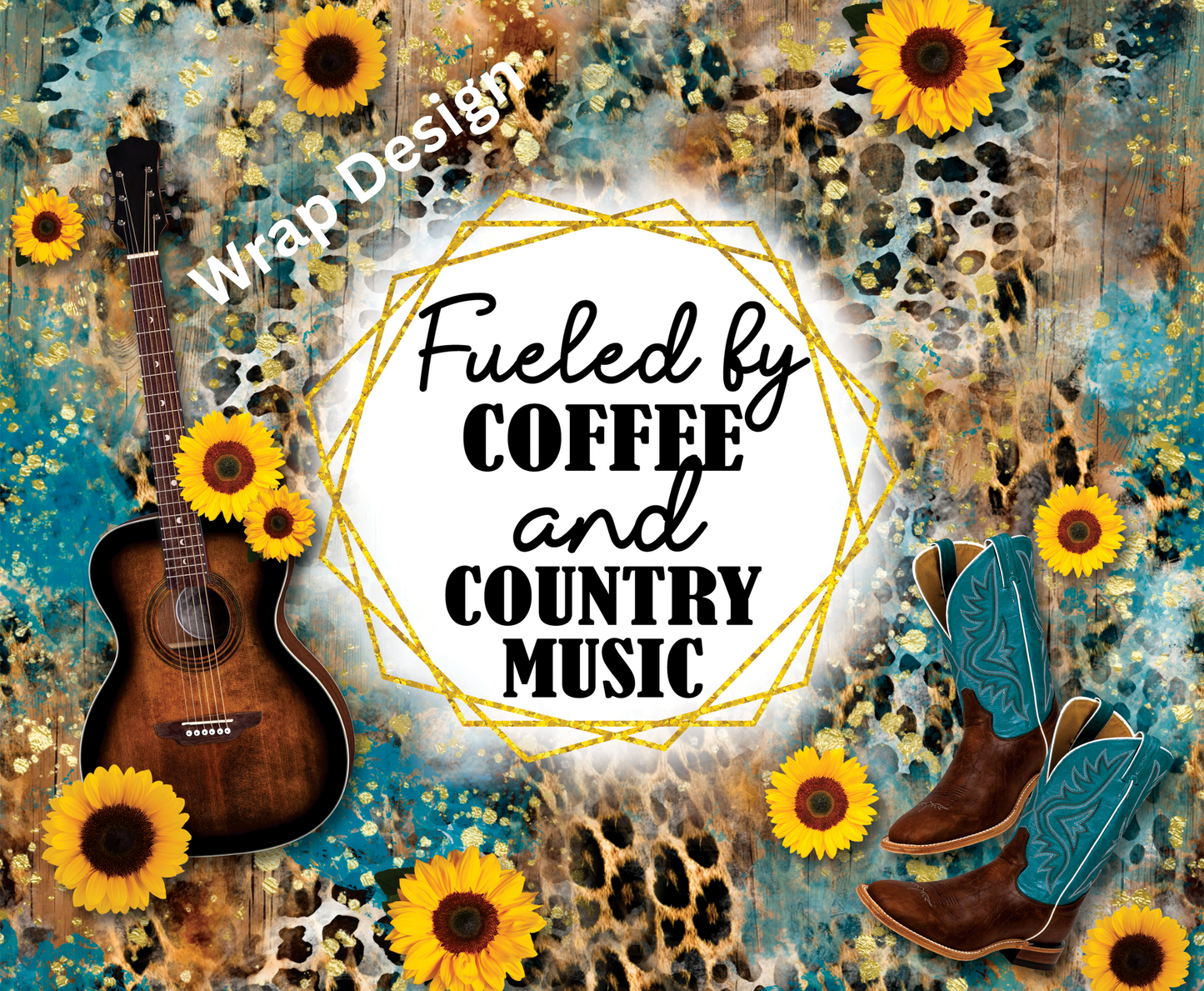 Fueled by coffee and country music 20oz tumbler  Wrap