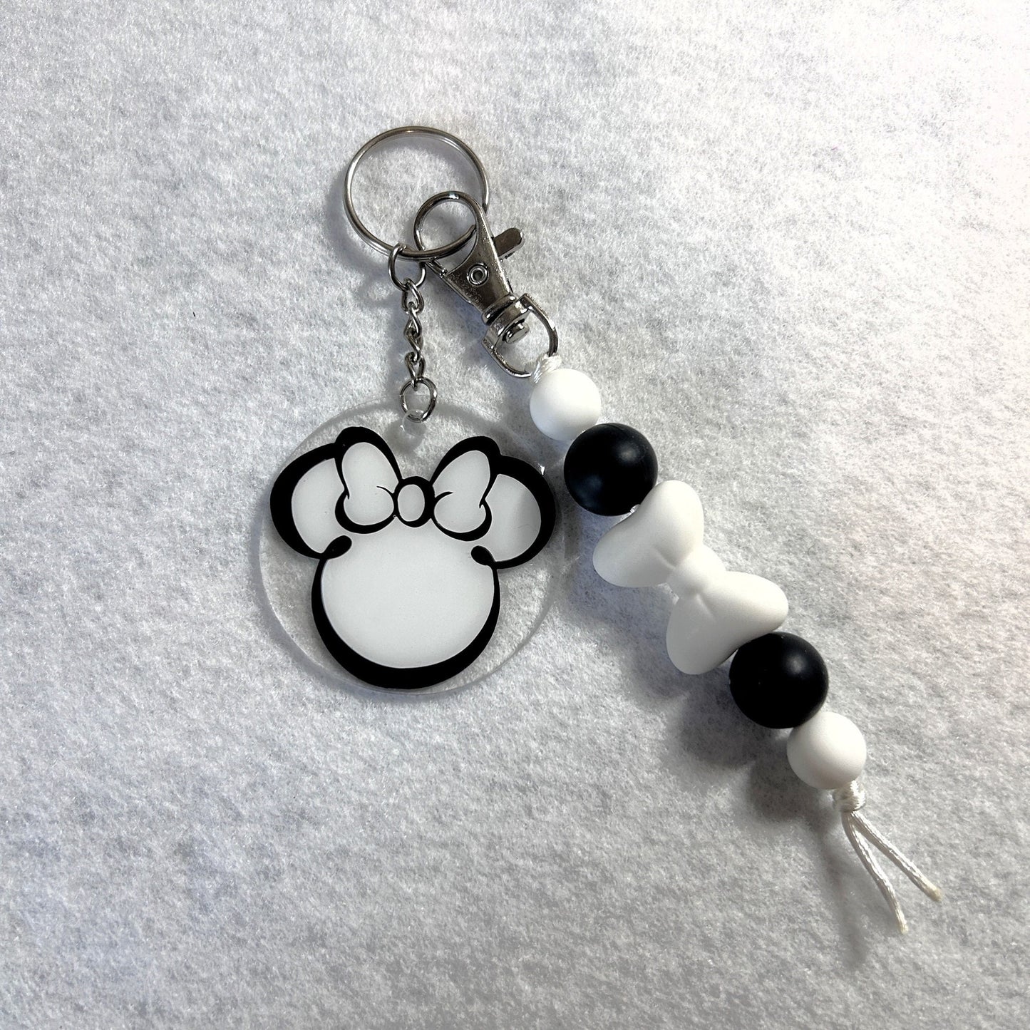 Minnie Mouse Inspired Keychain Set